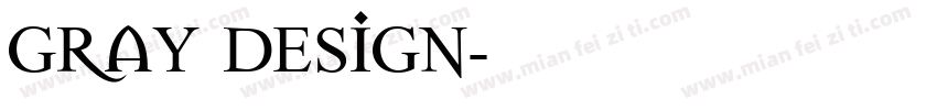 gray design字体转换